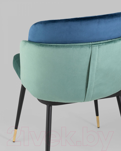 Изображение товара Стул Stool Group Пенелопа / FDC8054 FUT-70 + FUT-40 (велюр мятный/синий)