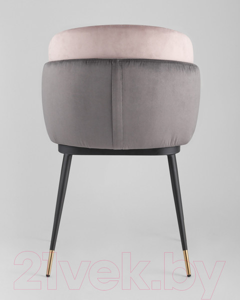 Изображение товара Стул Stool Group Пенелопа / FDC8054 FUT-81 + FUT-64 (вельвет темно-серый/розовый)
