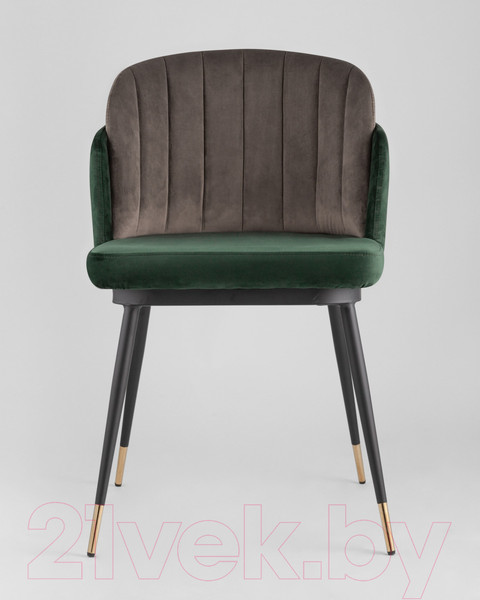 Изображение товара Стул Stool Group Пенелопа / FDC8054 FUT-73 + FUT-54 (вельвет зеленый/коричневый)