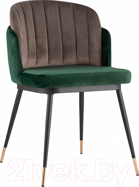 Изображение товара Стул Stool Group Пенелопа / FDC8054 FUT-73 + FUT-54 (вельвет зеленый/коричневый)