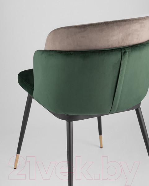 Изображение товара Стул Stool Group Пенелопа / FDC8054 FUT-73 + FUT-54 (вельвет зеленый/коричневый)