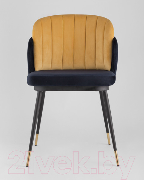 Изображение товара Стул Stool Group Пенелопа / FDC8054 FUT-78 + FUT-61 (вельвет синий/желтый)