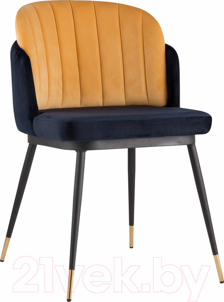 Изображение товара Стул Stool Group Пенелопа / FDC8054 FUT-78 + FUT-61 (вельвет синий/желтый)