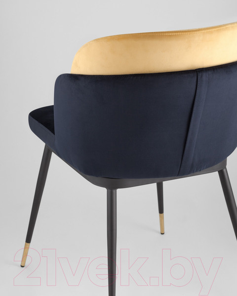 Изображение товара Стул Stool Group Пенелопа / FDC8054 FUT-78 + FUT-61 (вельвет синий/желтый)