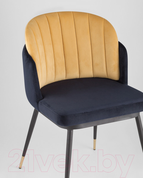 Изображение товара Стул Stool Group Пенелопа / FDC8054 FUT-78 + FUT-61 (вельвет синий/желтый)