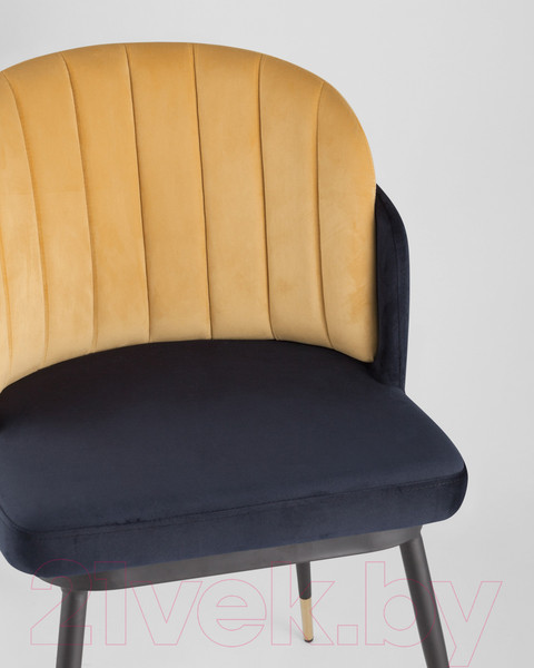 Изображение товара Стул Stool Group Пенелопа / FDC8054 FUT-78 + FUT-61 (вельвет синий/желтый)