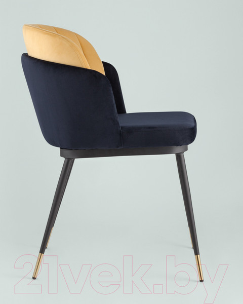 Изображение товара Стул Stool Group Пенелопа / FDC8054 FUT-78 + FUT-61 (вельвет синий/желтый)