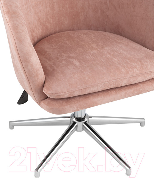 Изображение товара Кресло офисное Stool Group Харис / HY-78 (регулируемое, замша пыльно-розовый)