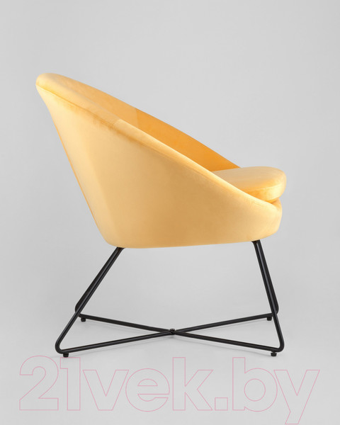 Изображение товара Кресло мягкое Stool Group Колумбия / HLR-22 (вельвет оранжевый)