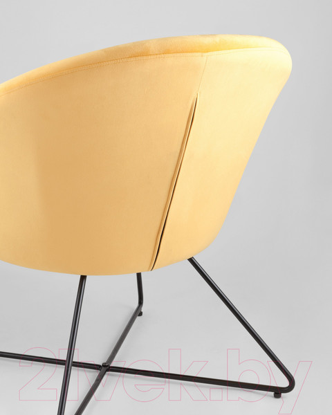 Изображение товара Кресло мягкое Stool Group Колумбия / HLR-22 (вельвет оранжевый)