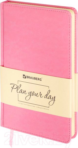 Изображение товара Ежедневник Brauberg Imperial / 111859 (розовый, кожзам)
