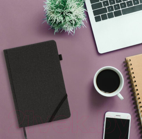 Изображение товара Ежедневник Brauberg Finest / 111869 (черный, кожзам)