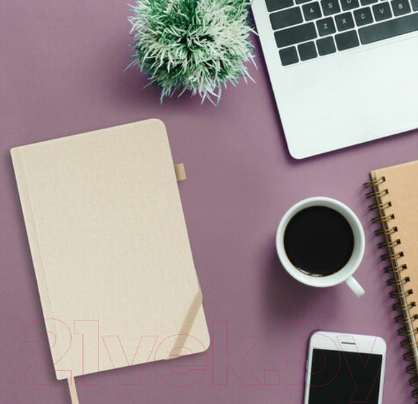 Изображение товара Ежедневник Brauberg Finest / 111871 (бежевый, кожзам)