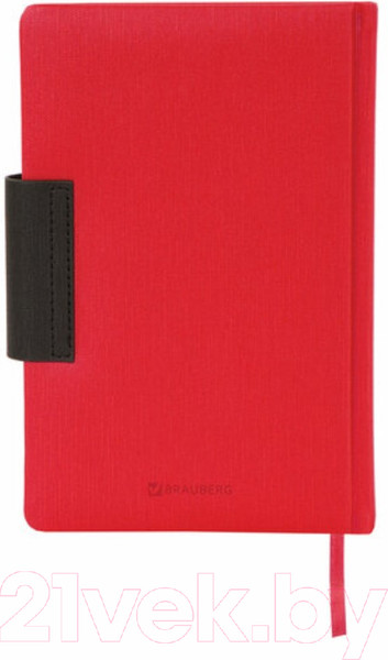 Изображение товара Ежедневник Brauberg Waves / 111874 (красный/черный, кожзам)