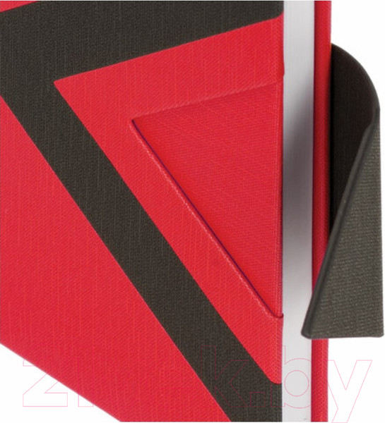 Изображение товара Ежедневник Brauberg Waves / 111874 (красный/черный, кожзам)