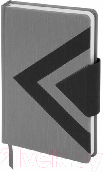 Изображение товара Ежедневник Brauberg Waves / 111875 (черный/серый, кожзам)