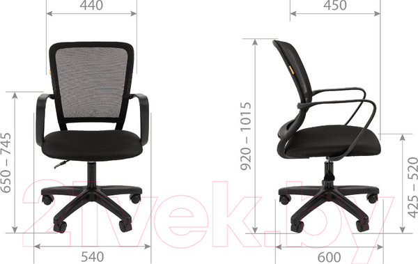 Изображение товара Кресло офисное Chairman 698 LT (TW-04, серый)