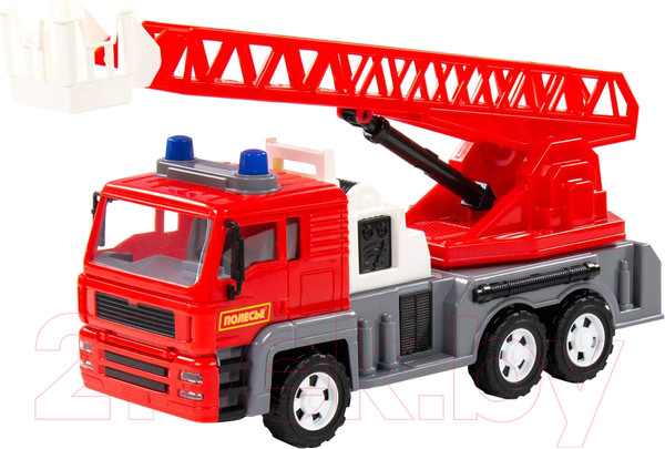 Изображение товара Автомобиль-вышка Полесье Алмаз Пожарный / 86723 (инерционный)