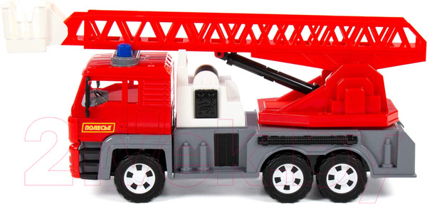 Изображение товара Автомобиль-вышка Полесье Алмаз Пожарный / 86723 (инерционный)