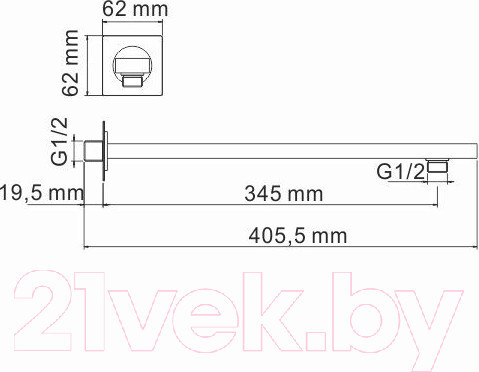 Изображение товара Излив Wasserkraft A219