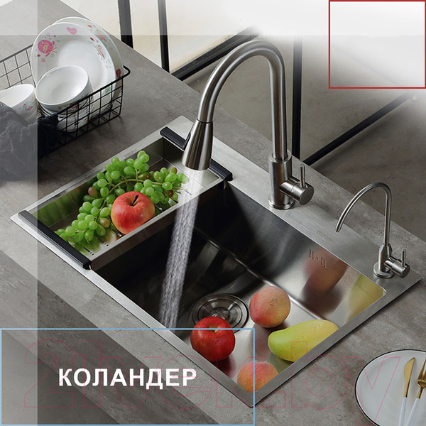 Изображение товара Мойка кухонная Avina HM6048 (нержавеющая сталь)