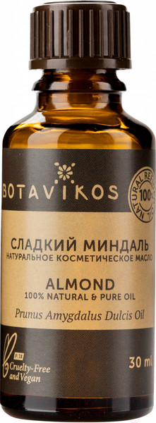 Изображение товара Масло косметическое Botavikos Миндаля сладкого жирное (30мл)