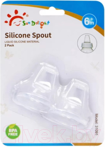 Изображение товара Набор сосок Sun Delight Силиконовая / 31091 (2шт)