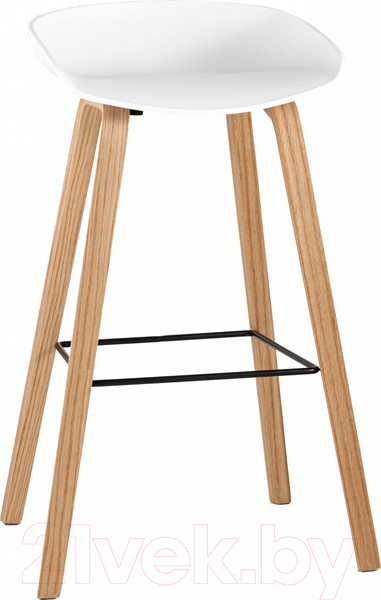 Изображение товара Стул барный Stool Group Libra / 8319 (белый/деревянные ножки)
