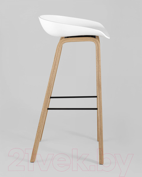Изображение товара Стул барный Stool Group Libra / 8319 (белый/деревянные ножки)