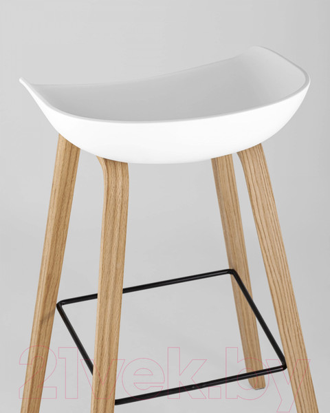 Изображение товара Стул барный Stool Group Libra / 8319 (белый/деревянные ножки)