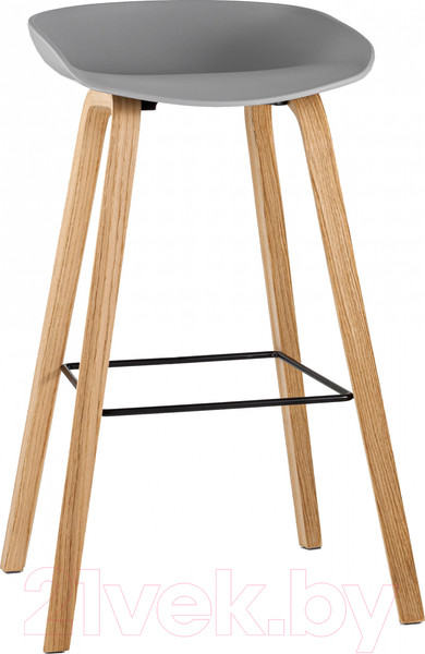 Изображение товара Стул барный Stool Group Libra / 8319 (серый/деревянные ножки)