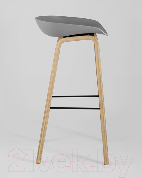 Изображение товара Стул барный Stool Group Libra / 8319 (серый/деревянные ножки)