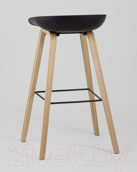 Изображение товара Стул барный Stool Group Libra / 8319 (черный/деревянные ножки)