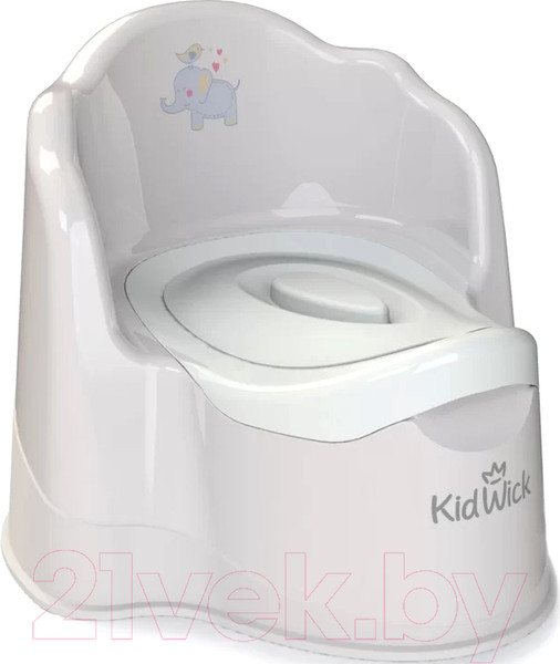 Изображение товара Детский горшок Kidwick Трон / KW070402 (серый/белый)