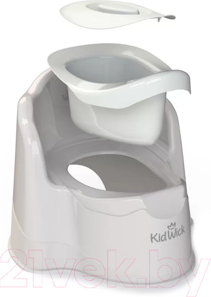 Изображение товара Детский горшок Kidwick Трон / KW070402 (серый/белый)