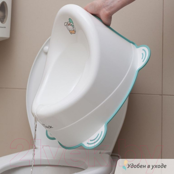 Изображение товара Детский горшок Kidwick Улитка / KW040101 (белый/бирюзовый)