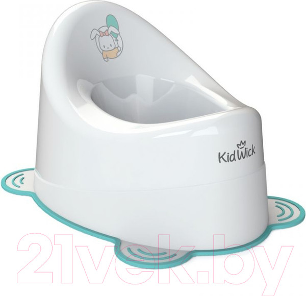 Изображение товара Детский горшок Kidwick Улитка / KW040101 (белый/бирюзовый)