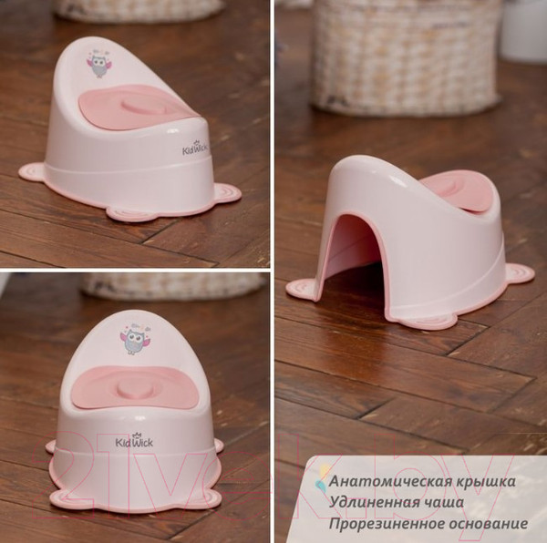 Изображение товара Детский горшок Kidwick Улитка / KW040301 (розовый/темно-розовый)
