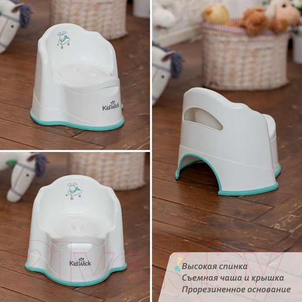 Изображение товара Детский горшок Kidwick Королевский / KW080104 (белый)