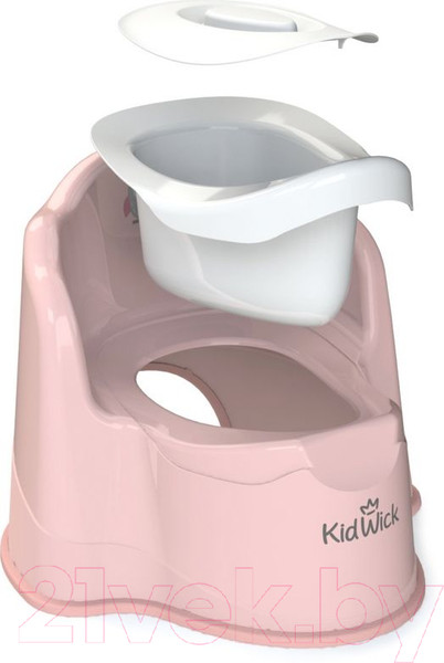 Изображение товара Детский горшок Kidwick Королевский / KW080304 (розовый/темно-розовый/белый)