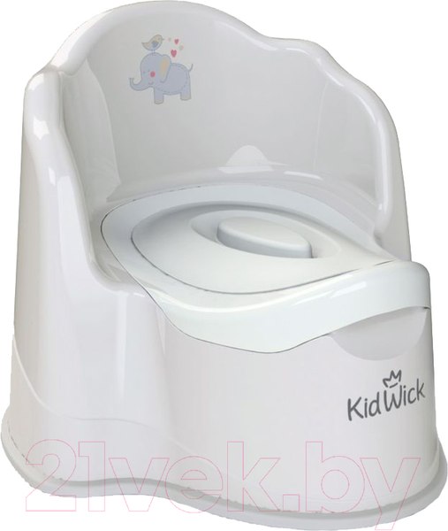 Детский горшок Kidwick Королевский / KW080404 (серый/темно-серый/белый)