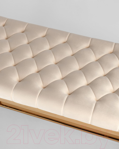 Изображение товара Банкетка Stool Group Бруклин / BENCH-012-TG-BG (вельвет бежевый/сталь золото)