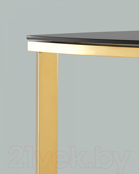 Изображение товара Консольный столик Stool Group Альба 115x30 / ECST-095-SR-TG (стекло черное/сталь золото)