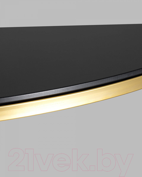 Изображение товара Консольный столик Stool Group Альба 115x30 / ECST-095-SR-TG (стекло черное/сталь золото)