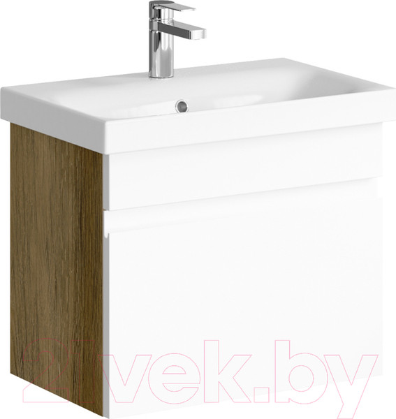 Изображение товара Тумба с умывальником Aqwella Smart 60 / SRT0106DB (дуб балтийский)