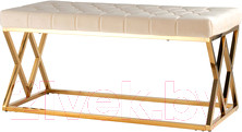 Изображение товара Банкетка Stool Group Инсигния / BENCH-011-TG-BG (вельвет бежевый/сталь золото)