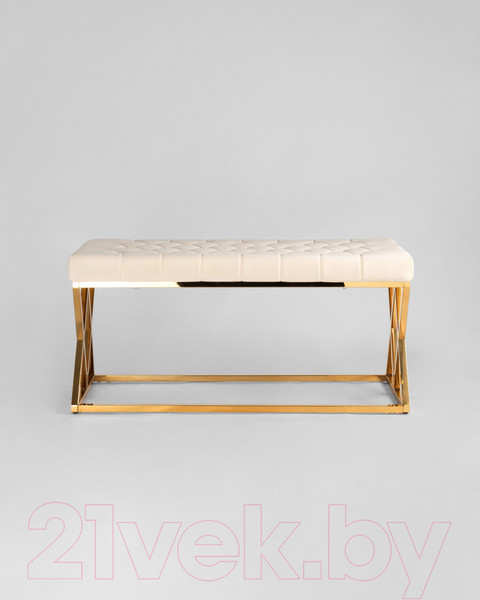 Изображение товара Банкетка Stool Group Инсигния / BENCH-011-TG-BG (вельвет бежевый/сталь золото)