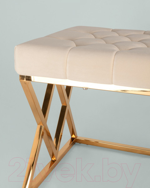 Изображение товара Банкетка Stool Group Инсигния / BENCH-011-TG-BG (вельвет бежевый/сталь золото)