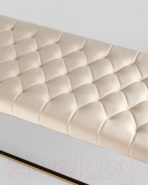 Изображение товара Банкетка Stool Group Инсигния / BENCH-011-TG-BG (вельвет бежевый/сталь золото)