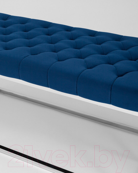 Изображение товара Банкетка Stool Group Инсигния / BENCH-011 (вельвет синий/сталь серебристый)
